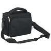 vidaXL Bolso para c&aacute;mara con funda impermeable tela oxford negra