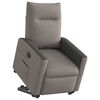 vidaXL Sill&oacute;n el&eacute;ctrico reclinable elevable de tela gris taupe