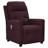 vidaXL Sillón de masaje elevable tela morado
