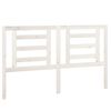 vidaXL Cabecero de cama madera maciza de pino blanco 156x4x100 cm