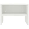 vidaXL Mesitas de noche 2 uds madera contrachapada blanco 40x30x30 cm