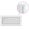 vidaXL Color interno de ventana de s&oacute;tano blanco RISOR 120 x 55 cm