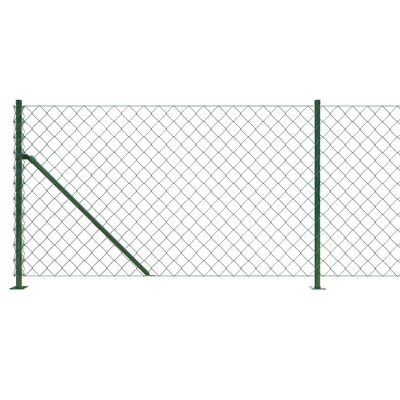 vidaXL Cerca de alambre con brida verde 1x10 m