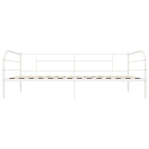 vidaXL Estructura de cama sin colch&oacute;n metal blanco 90x200 cm