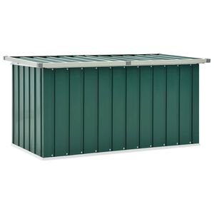 vidaXL Caja de almacenamiento para jardín verde 129x67x65 cm