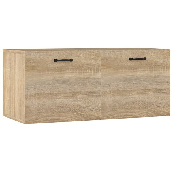 vidaXL Armario de pared madera ingenier&iacute;a roble Sonoma 80x36,5x35 cm