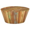 vidaXL Mesa de centro de madera maciza reciclada &Oslash;65x31 cm