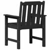 vidaXL Silla de comedor de jardín. 2 pcs Negro 65.5 x 59 x 88cm HDPE