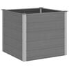 vidaXL Arriate de WPC gris 100x100x91 cm