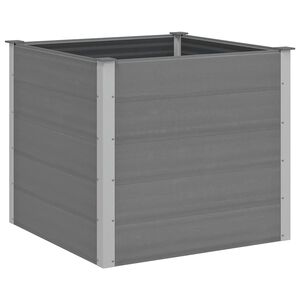 vidaXL Arriate de WPC gris 100x100x91 cm