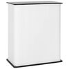 vidaXL Mostrador para ferias Negro y Blanco 80 x 40 x 93 cm