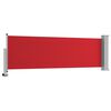 vidaXL Toldo lateral retr&aacute;ctil de jard&iacute;n rojo 80x300 cm