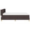 vidaXL Cama tipo Box Spring Marr&oacute;n Oscuro 190 x 140 cm Poli&eacute;ster