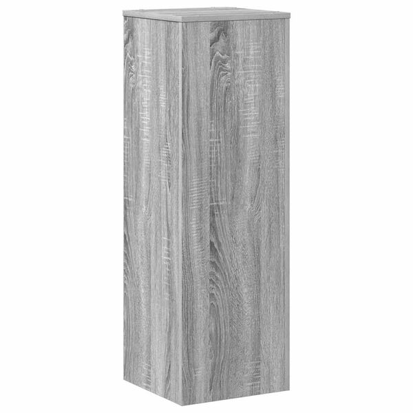 vidaXL Soportes de plantas madera ingenier&iacute;a gris Sonoma 33x33x100cm