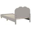 vidaXL Cama para ni&ntilde;os con cabecero Gris Claro 80 x 200 cm