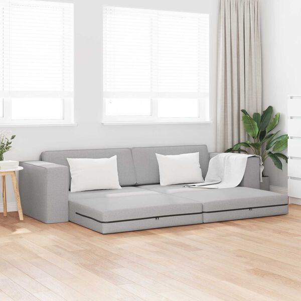 vidaXL Sof&aacute; cama 200cm Gris Nube tela