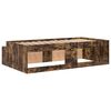 vidaXL Estructura de cama con cajón Roble ahumado 70 x 190 cm