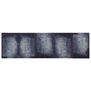 vidaXL Alfombra de cocina Sombra Azul 150 x 45 cm 100% Poliamida