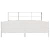 vidaXL Cama con estanter&iacute;a sin colch&oacute;n madera maciza blanca 180x200 cm