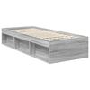 vidaXL Estructura de cama con cabecera Gris Sonoma 75 x 190 cm