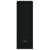 vidaXL Aparador alto madera contrachapada negro 36x35,5x103,5 cm