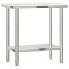 vidaXL Mesa de trabajo de cocina acero inoxidable 82,5x55x85 cm