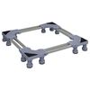 vidaXL Base para lavadora Manual Gris 67 x 67 x 12 cm Acero inoxidable