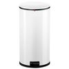 Hailo Cubo de basura con pedal Pure tama&ntilde;o XL 44 L blanco 0545-030