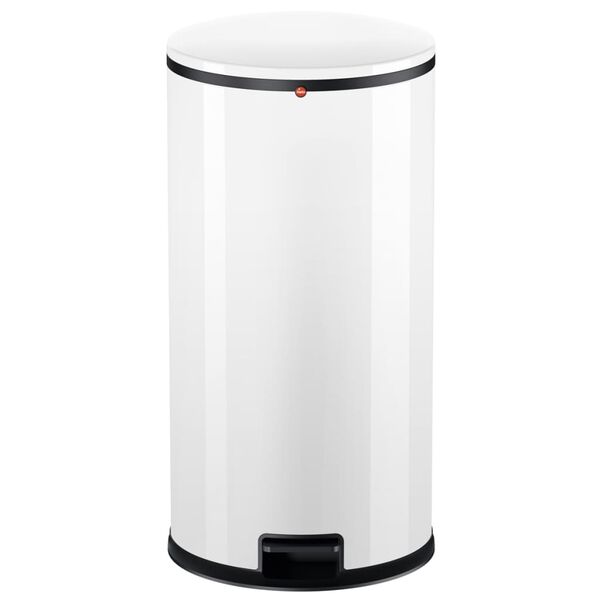 Hailo Cubo de basura con pedal Pure tama&ntilde;o XL 44 L blanco 0545-030