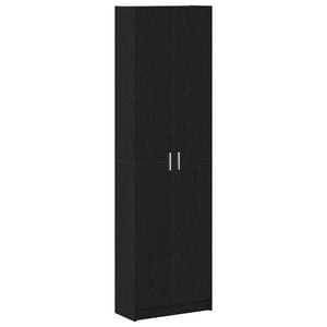 vidaXL Armario Roble Negro 55 x 25 x 189 cm Madera de ingenier&iacute;a