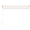 vidaXL Toldo retr&aacute;ctil autom&aacute;tico crema 450x350 cm