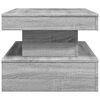 vidaXL Mesa de centro con luces LED gris Sonoma 90x50x40 cm