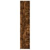 vidaXL Armario estrecho madera ingeniería roble ahumado 45x42,5x225 cm