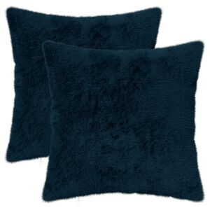 vidaXL Funda de almohada 2 uds. HEERLEN Azul marino 35 x 35 cm