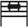 vidaXL Cabecero de cama madera maciza de pino negro 95,5x4x100 cm