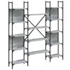 vidaXL Estanter&iacute;a de madera ingenier&iacute;a gris Sonoma 155,5x24x166,5 cm