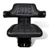 vidaXL Asiento de tractor con suspensión negro