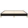 vidaXL Cama sin colch&oacute;n tela negro 180x200 cm