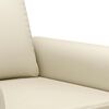 vidaXL Sill&oacute;n cuero sint&eacute;tico crema 60 cm