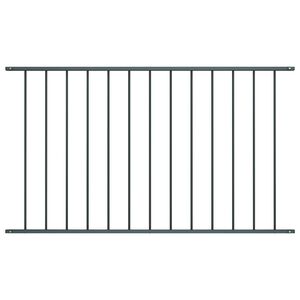 vidaXL Panel de valla Woerden de acero con recubrimiento en polvo, 163x75 cm, antracita