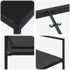 vidaXL Conjunto de Comedor de Jard&iacute;n 9 pcs Negro
