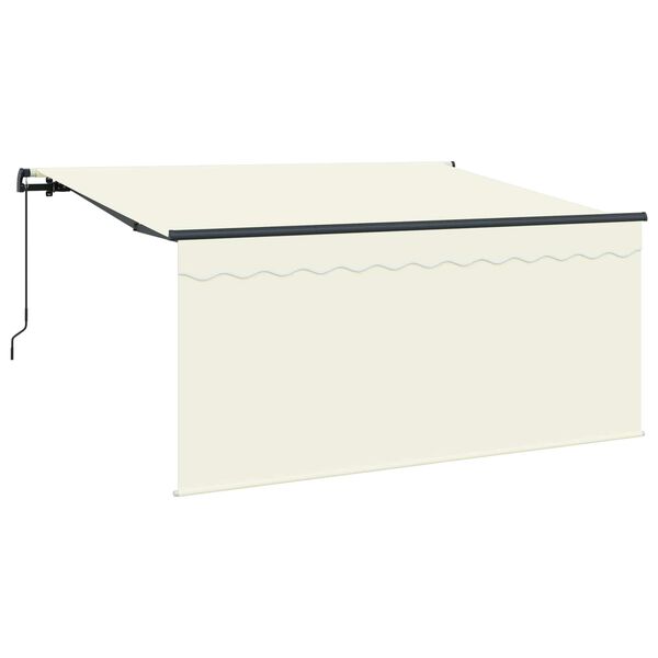 vidaXL Toldo Retr&aacute;ctil Manual Crema 300 x 200 cm Poli&eacute;ster y Aluminio