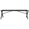 vidaXL Patas de mesa de centro estructura X acero 140x30x43 cm