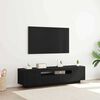 vidaXL Mueble de TV Negro 160 x 35 x 40 cm Madera de ingenier&iacute;a