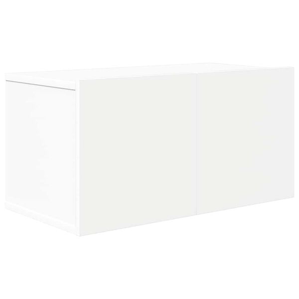 vidaXL Set de mueble para TV de 8 piezas madera contrachapada blanco