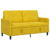 vidaXL Sof&aacute; con almacenamiento Amarillo 152 x 78 x 87 cm Poli&eacute;ster