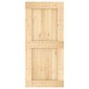 vidaXL Puerta NARVIK Natural 95 x 210 cm Madera de Pino S&oacute;lido