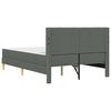 vidaXL Estructura de cama con colch&oacute;n Gris oscuro 120 x 190 cm tela