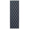 vidaXL Pasillo de alfombra ORIZ 1150 gsm Patr&oacute;n de malla negra