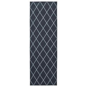 vidaXL Pasillo de alfombra ORIZ 1150 gsm Patr&oacute;n de malla negra